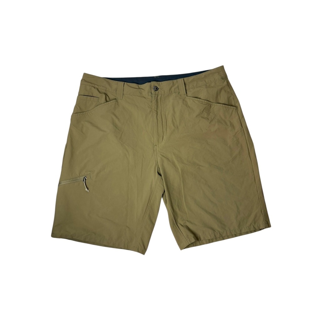 Patagonia Mens Size 38 Khaki Cargo Outdoor Hiking Shorts Zip Pockets Outdoorsy
